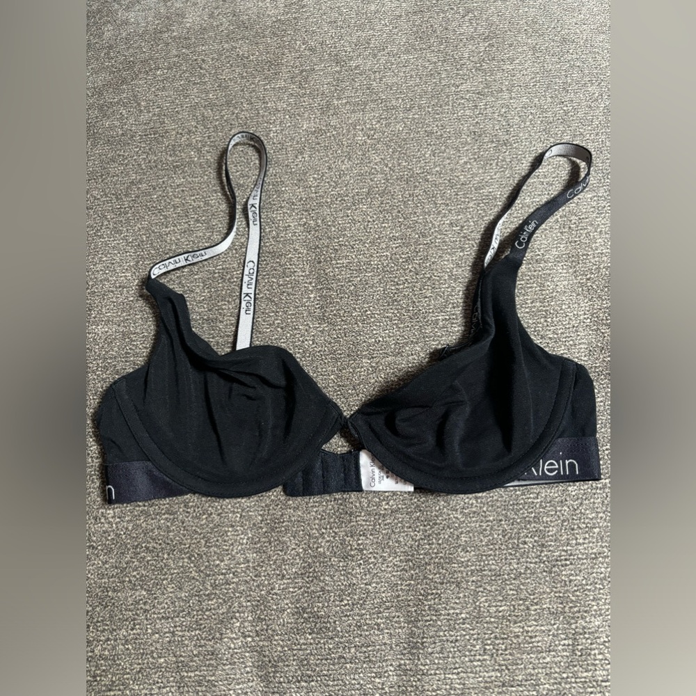 Calvin Klein Black See Through Bra 36B